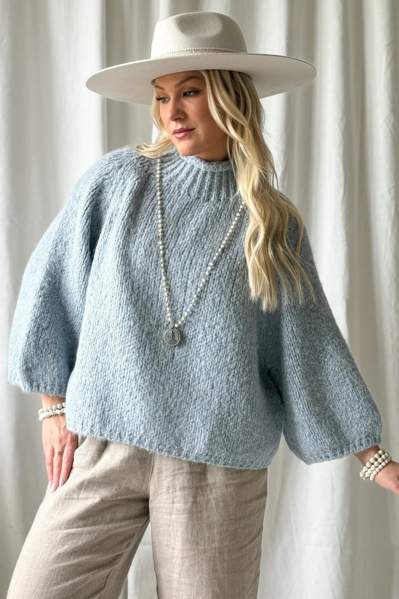 Strickpullover Moya Blau