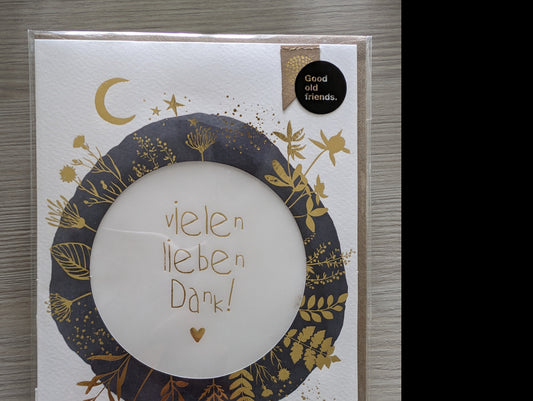 Lichtkarte "Vielen lieben Dank"
