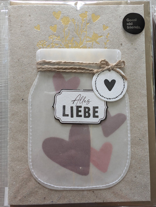 Wunschglaskarte "Alles Liebe"