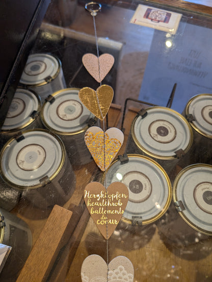 Herzkette "Herzklopfen" grau