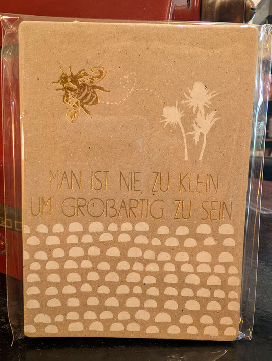 Postkarte "Man ist nie zu klein um..."