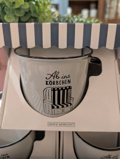 Becher Ab ins Körbchen