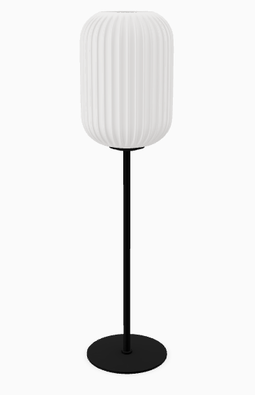 Tischlampe Cava weiß & schwarz