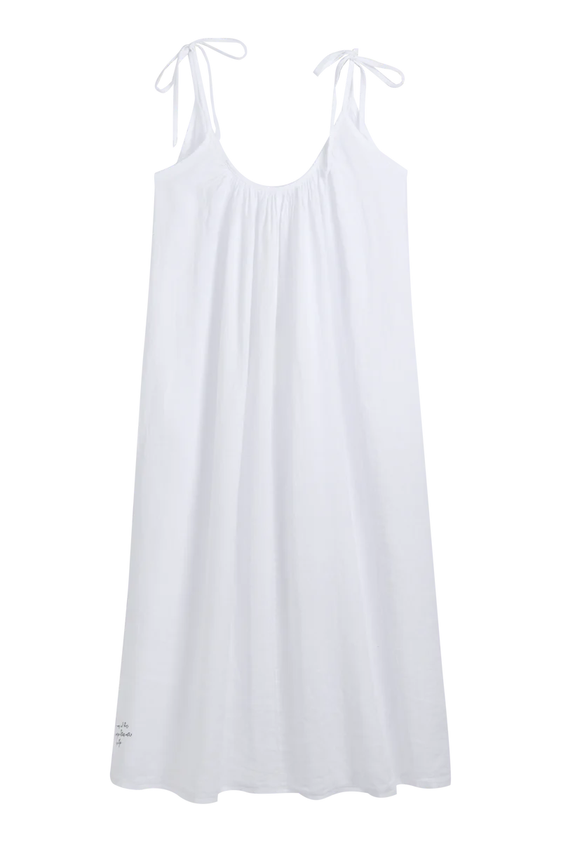 Kleid Sun Queen Linen weiß