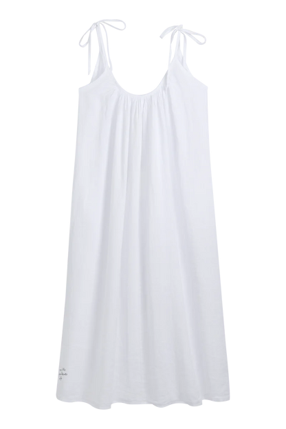 Kleid Sun Queen Linen weiß
