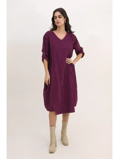 KLEID 772 100% Baumwolle Cord: Tabacco