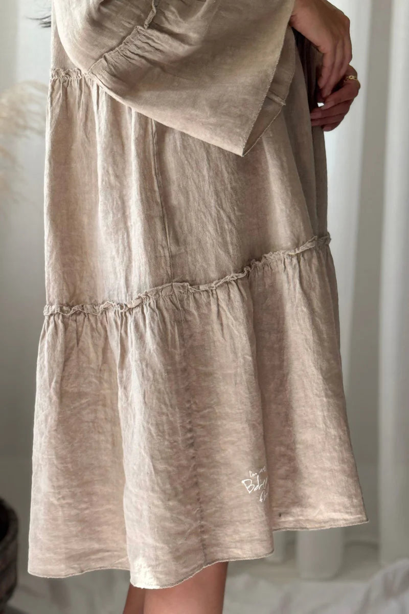 Leinenkleid ADDIE Kaschmirfarben