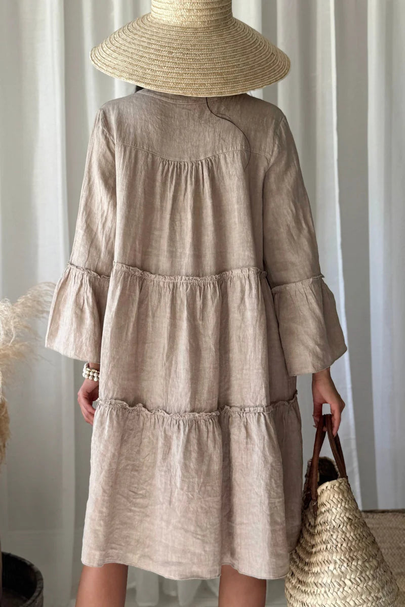 Leinenkleid ADDIE Kaschmirfarben