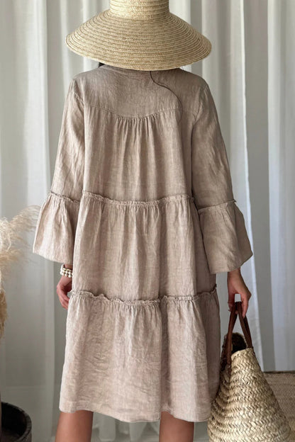 Leinenkleid ADDIE Kaschmirfarben