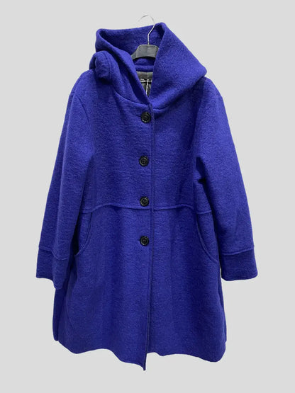 Mantel 80 % Wolle, 20 % Polyester, hergestellt in Italien: Mittelgrau