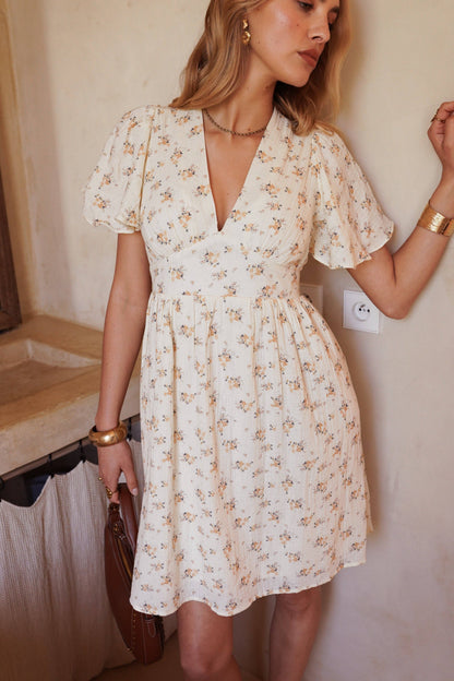 Meteor-Kleid: Beige / L