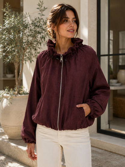 Leichte Damenjacke aus Polyester: Schwarz / 7226 Einheitsgröße