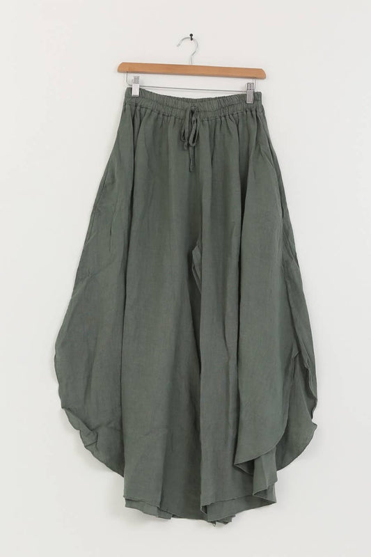 Leinenhosen Khaki