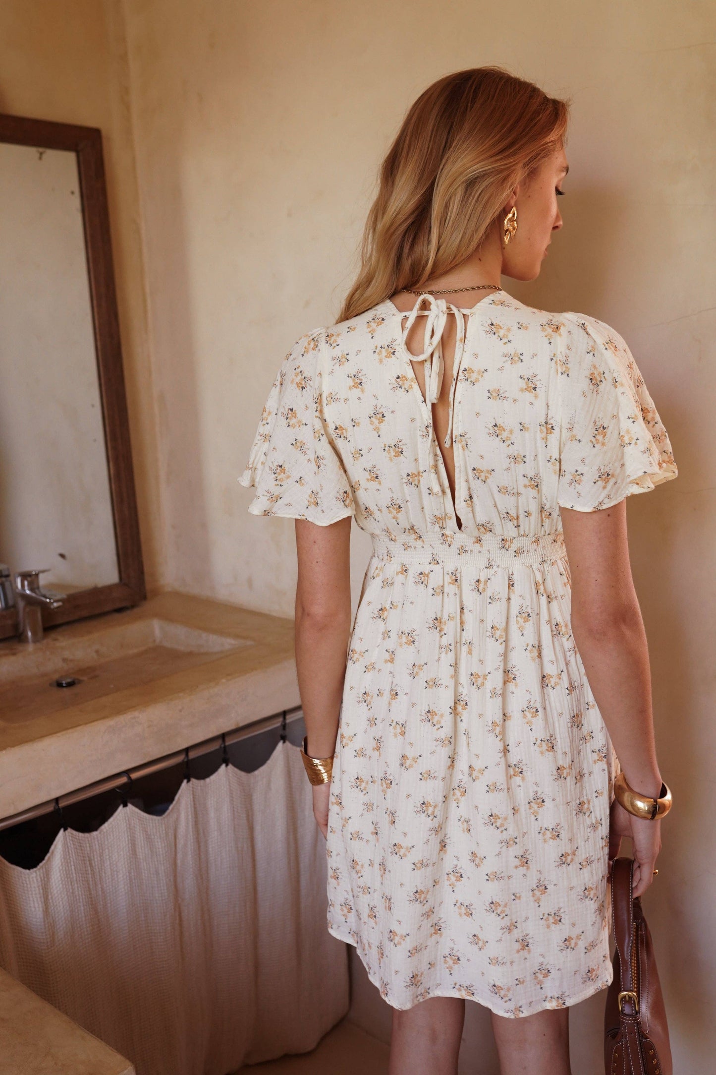 Meteor-Kleid: Beige / L