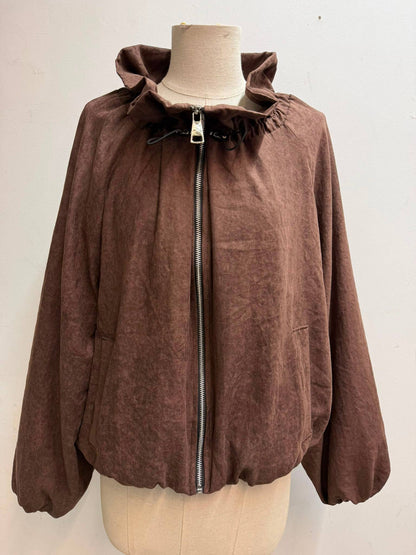 Leichte Damenjacke aus Polyester: Schwarz / 7226 Einheitsgröße