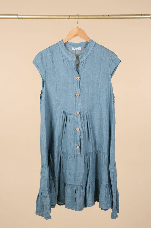 Kleid aus 100 % Premium-Leinen: Jeans