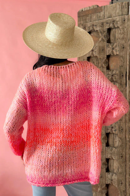 Pullover Farb-Rush Pink