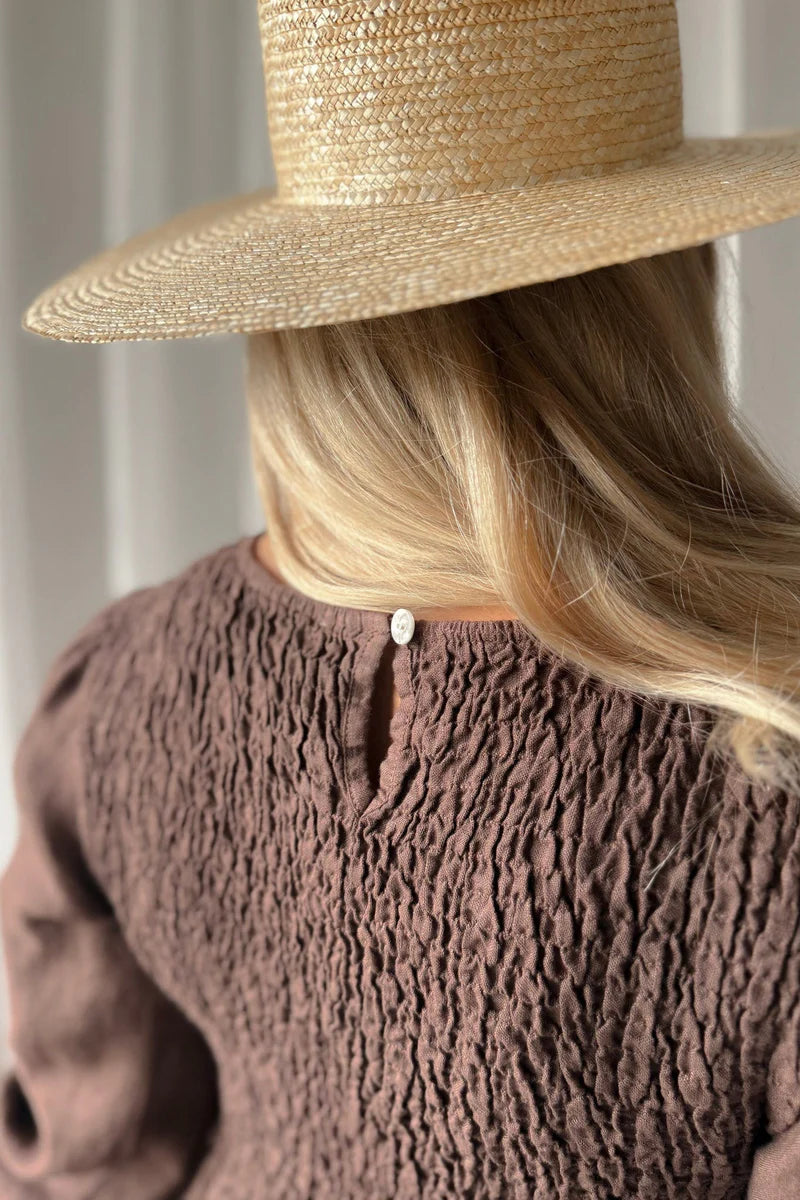 Leinenkleid Kaffee
