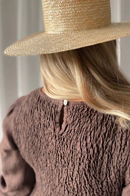 Leinenkleid Kaffee