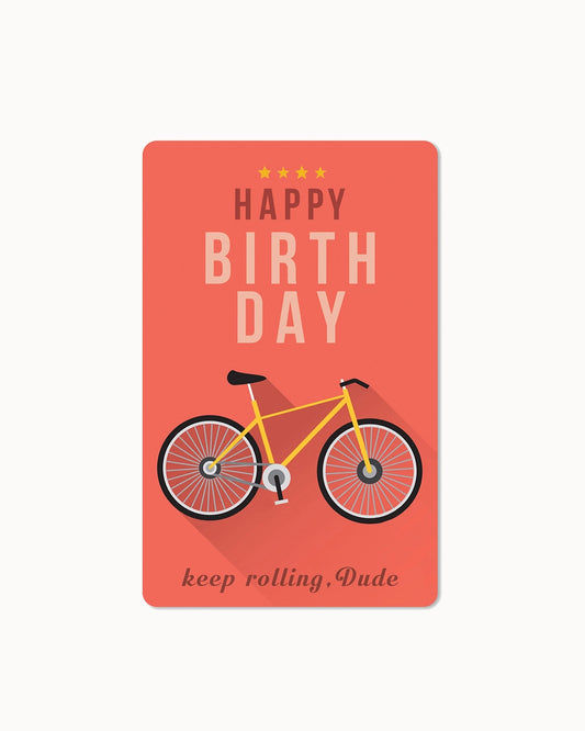 Lunacard Postkarte *Birthday Bike