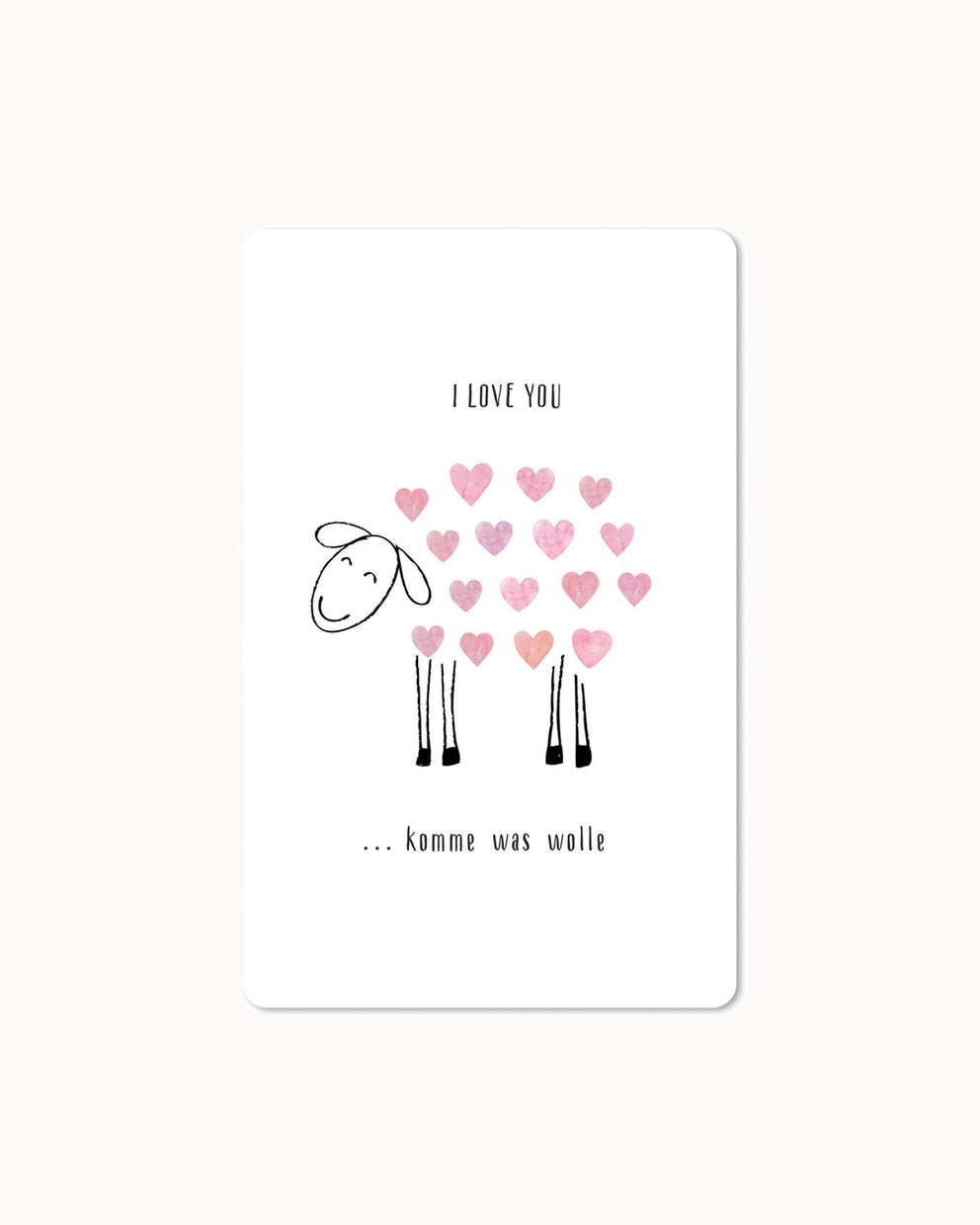 Lunacard Postkarte *Love you… komme was wolle