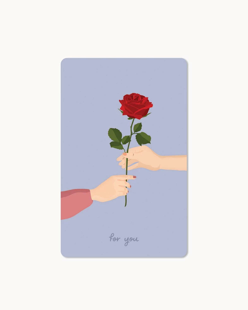 Lunacard Postkarte *Rose for you