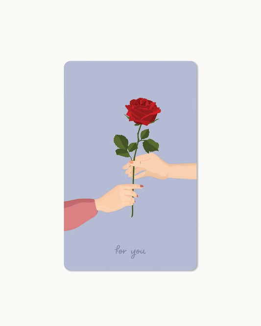 Lunacard Postkarte *Rose for you