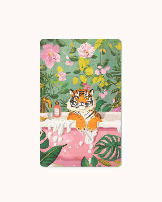 Lunacard Postkarte *bathing tiger