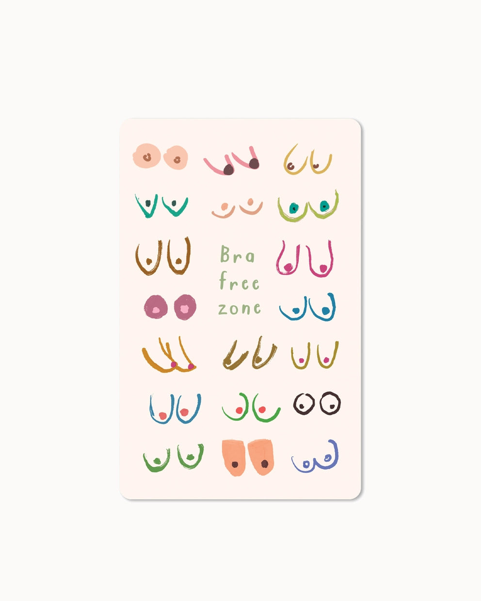 Lunacard Postkarte *brafree zone