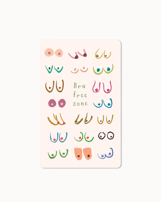 Lunacard Postkarte *brafree zone