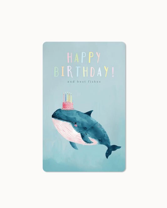 Lunacard Postkarte *Birthday Whale