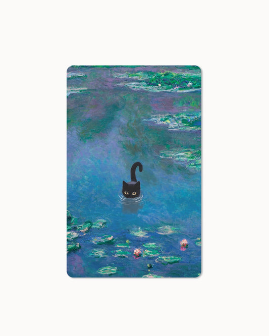 Lunacard Postkarte *lake cat