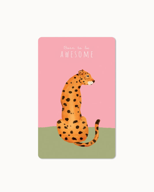 Lunacard Postkarte *Born to be awesome