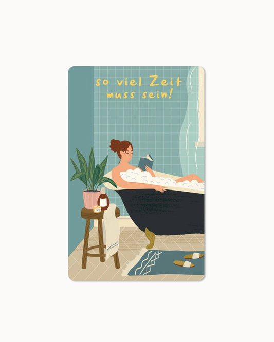 Lunacard Postkarte *So viel Zeit muss sein