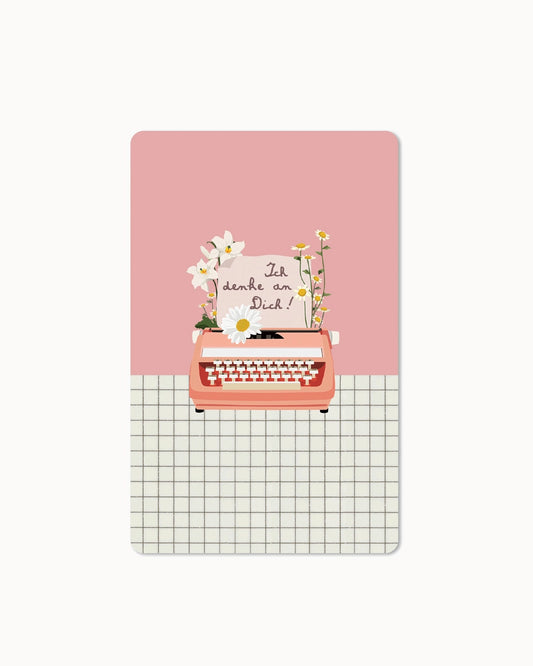 Lunacard Postkarte *type writer