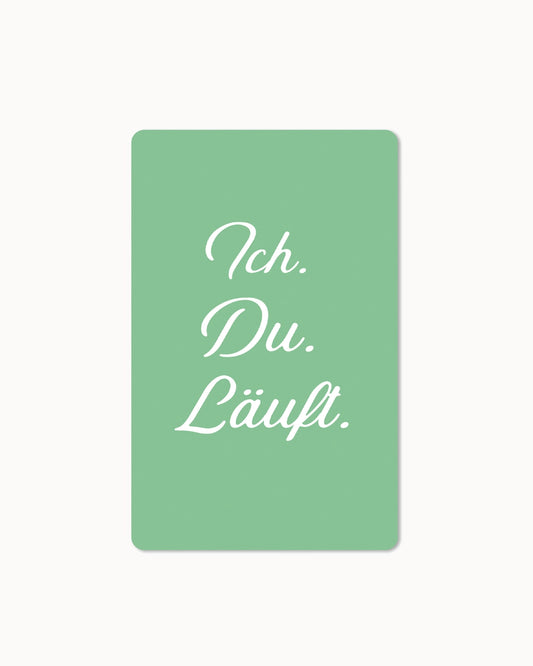 Lunacard Postkarte *Ich du läuft