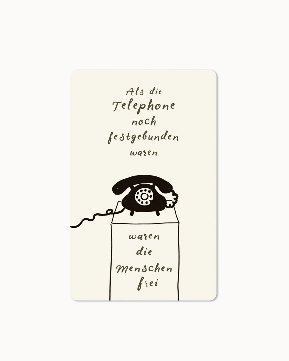 Lunacard Postkarte *Telefon