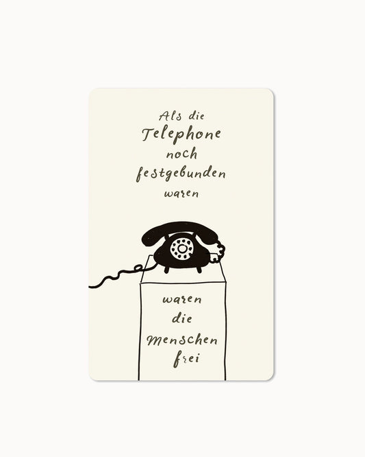 Lunacard Postkarte *Telefon
