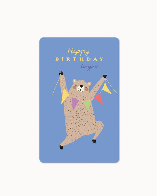 Lunacard Postkarte *Birthday bear
