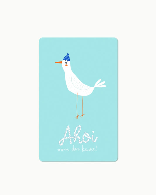 Lunacard Postkarte *Ahoi von der Küste