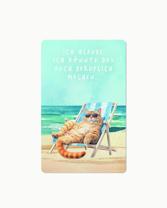 Lunacard Postkarte *Strandkatze