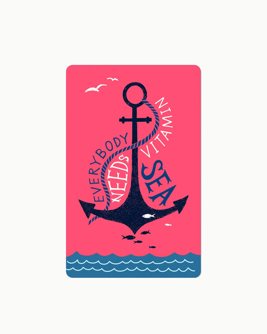 Lunacard Postkarte *Everybody needs vitamin sea