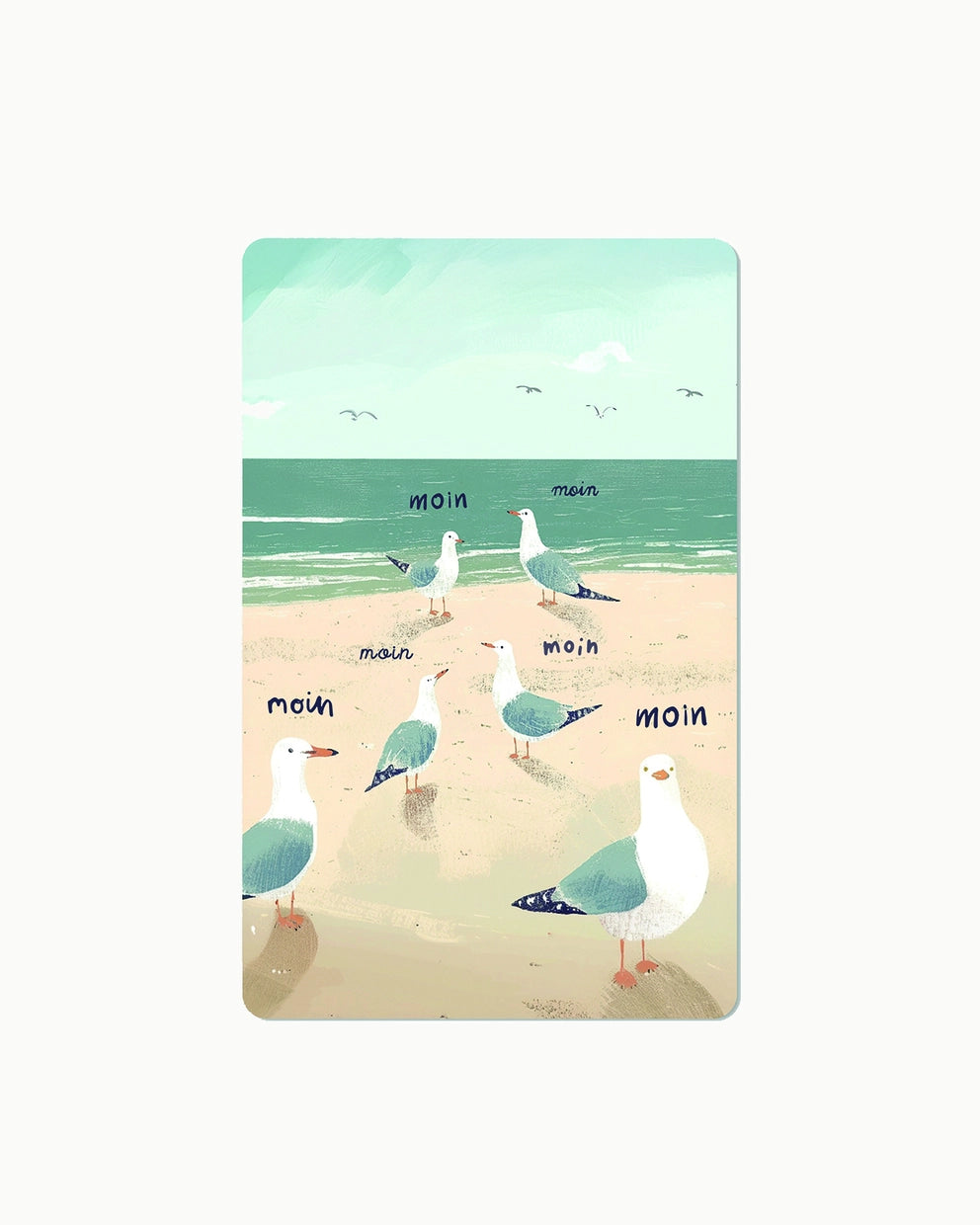 Lunacard Postkarte *Moin Möwe