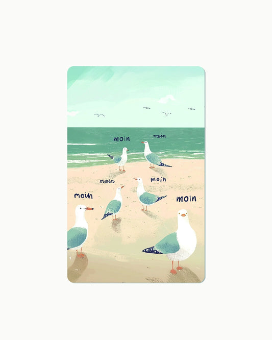Lunacard Postkarte *Moin Möwe