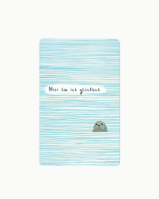 Lunacard Postkarte *Hier bin ich glücklich