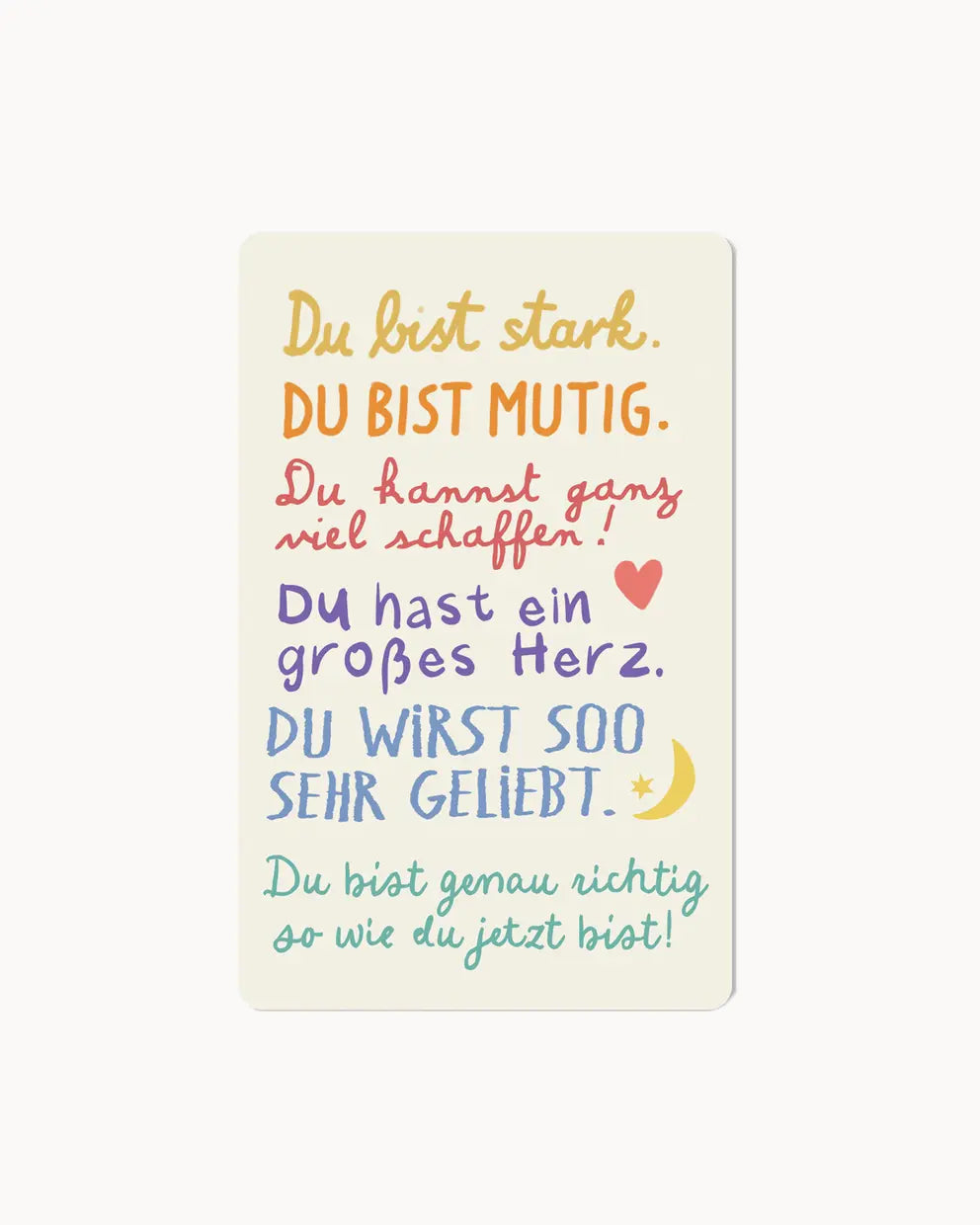 Lunacard Postkarte *Du bist