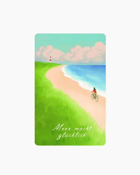Lunacard Postkarte *Meer macht glücklich