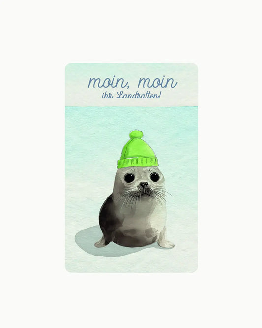 Lunacard Postkarte *Moin moin, ihr Landratten