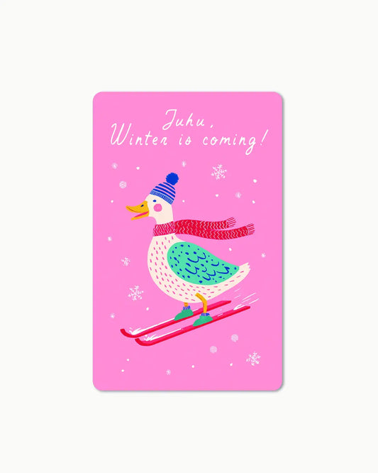 Lunacard Postkarte *juhu, Winter is coming