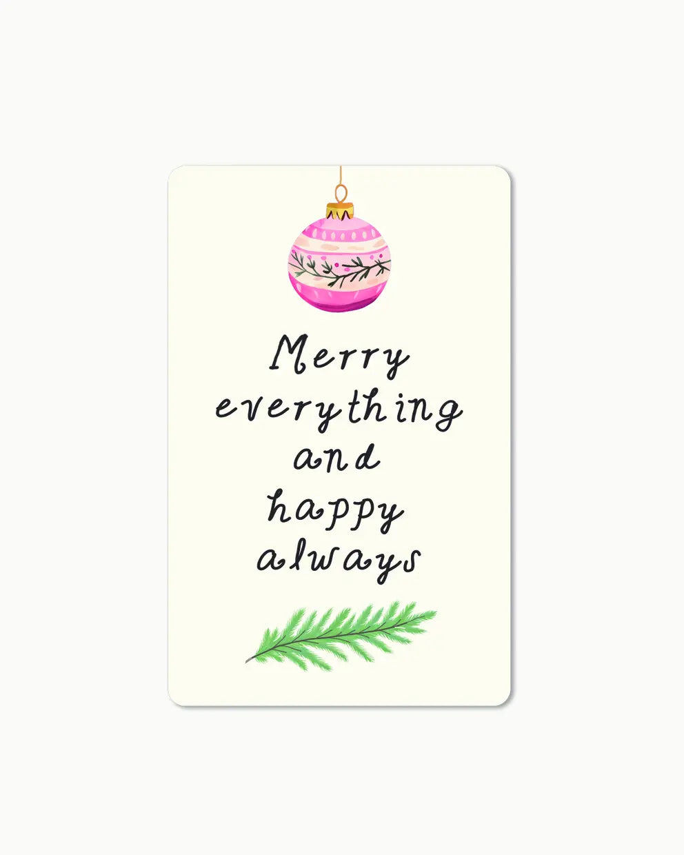Lunacard Postkarte *Merry everything